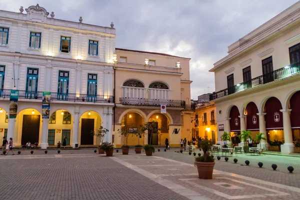Havana Cuba Feb 2016 Old Colonial Buildings Plaza Vieja Square — Stock Photo, Image