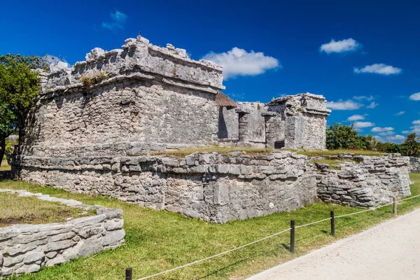 Rovine Dell Antica Città Maya Tulum Messico — Foto Stock