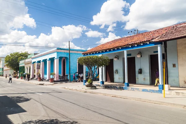 Las Tunas Kuba Stycznia 2016 Stare Budynki Centrum Las Tunas — Zdjęcie stockowe