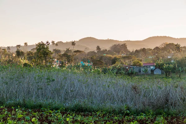 Günbatımı Vinales Valley, Küba