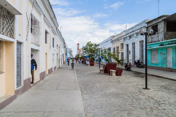 Cienfuegos Cuba Febrero 2016 Calle Peatonal Cienfuegos Cuba —  Fotos de Stock