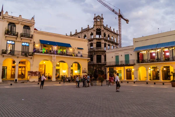 Habana Cuba Febrero 2016 Antiguos Edificios Coloniales Plaza Vieja Habana — Foto de Stock