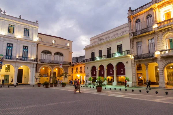 Havana Kuba Feb 2016 Alte Kolonialbauten Auf Dem Plaza Vieja — Stockfoto