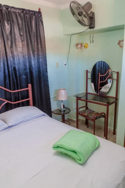 Camaguey Cuba Ene 2016 Habitación Una Casa Particular Camagüey — Foto de Stock