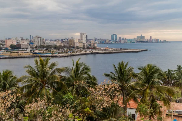 Panoramę Hawany Twierdzy Cabana Hawana Kuba — Zdjęcie stockowe