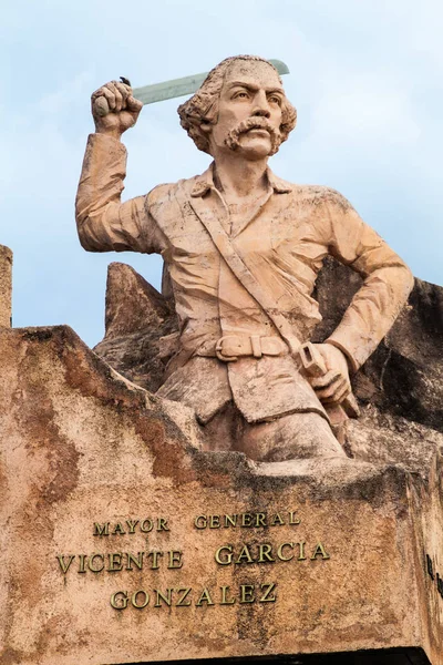 Las Tunas Cuba Ene 2016 Monumento Vicente García Gonzales Plaza — Foto de Stock