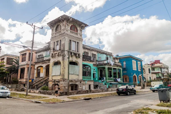 Havana Cuba Février 2016 Rue Dans Quartier Vedado Havane — Photo