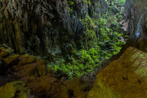 Cueva El Jardin (Bahçe mağara), Candelaria parçası karmaşık, Mucbilha Köyü, Guatemala yakınındaki mağara