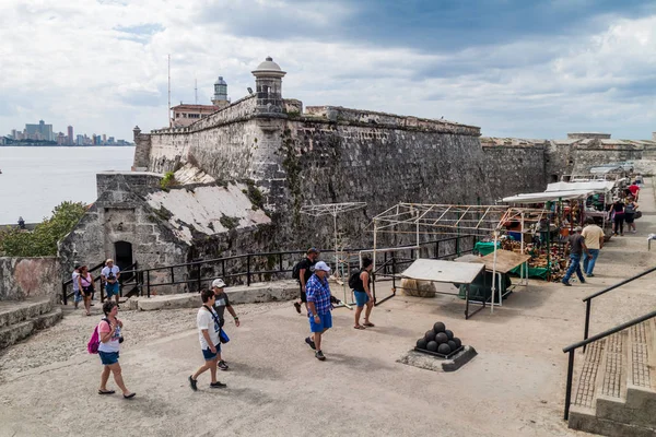 Havana Küba Şubat 2016 Ziyaretçi Morro Kalesi Havana — Stok fotoğraf