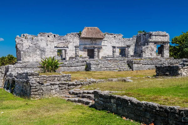 Ruinas Antigua Ciudad Maya Tulum México — Foto de Stock