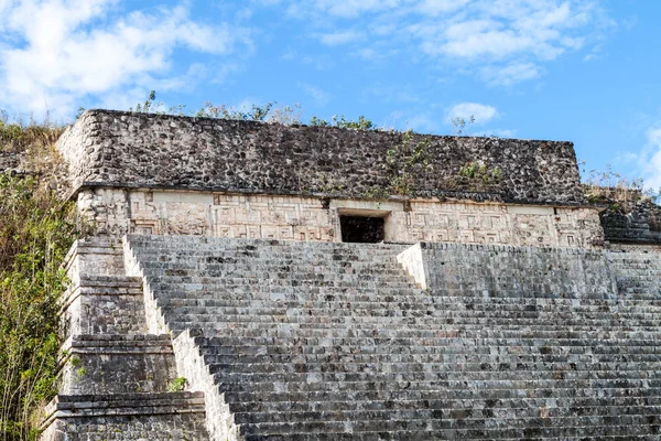 Grand Піраміди Руїнах Стародавніх Майя Міста Ушмаль Мексика — стокове фото