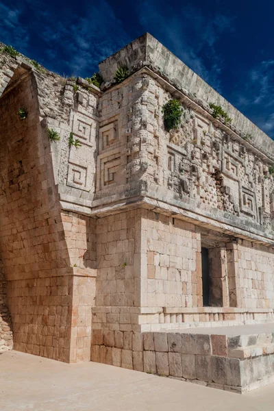 Detail Palacio Del Gobernador Governor Palace Building Ruins Ancient Mayan — Stock Photo, Image