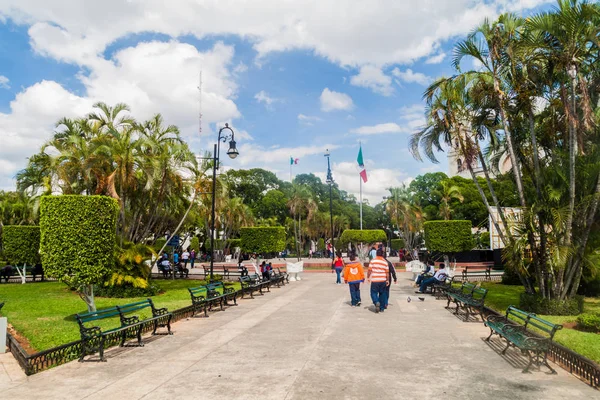 Merida Messico Feb 2016 Veduta Plaza Grande Merida Messico — Foto Stock