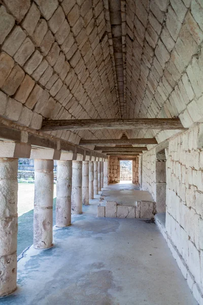 Säulen Gebäudekomplex Des Nonnenvierecks Cuadrangulo Las Monjas Auf Den Ruinen — Stockfoto