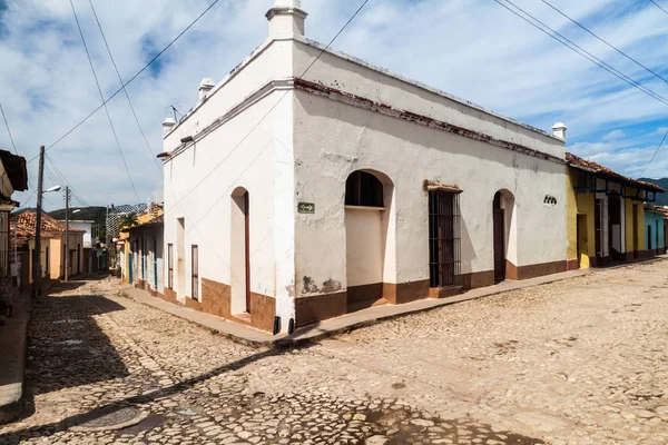 Arnavut kaldırımlı sokakları merkezi Trinidad, Küba.