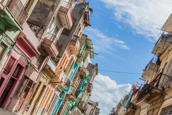 Havana Küba Havana Centro Mahallede Tipik Sokak — Stok fotoğraf