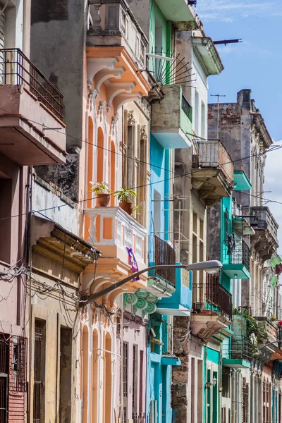 Гавана Куба Лютого 2016 Типові Будинки Гавані Centro Околиці — стокове фото