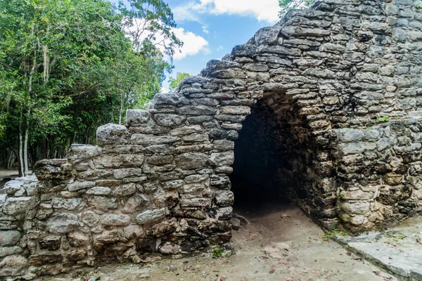 Piramida Zwany Kościołem Iglesia Ruin Miasta Majów Coba Meksyk — Zdjęcie stockowe