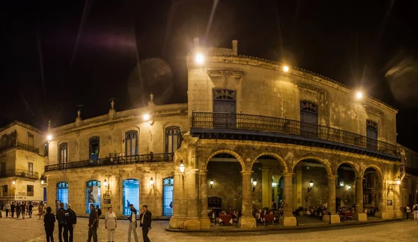 Havana Cuba Feb 2016 Panorama Plaza Catedral Habana Vieja — Foto Stock