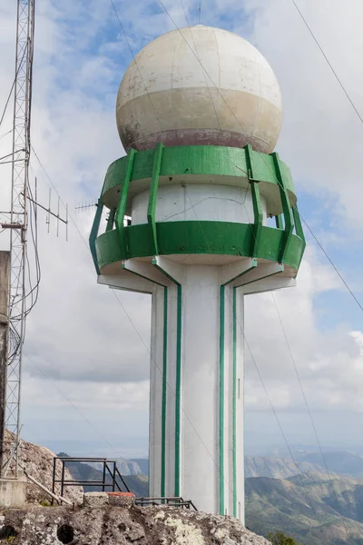 Radar Meteorologico Sul Monte Gran Piedra Cuba — Foto Stock