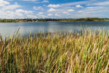 Laguna Coba Gölü Coba, Meksika'nın Mayan ruins yakınındaki