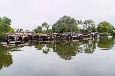 Yumuri River Matanzas, Küba'da küçük tekne