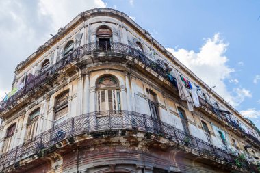 Eski Havana, Küba'da bina Dilipitated