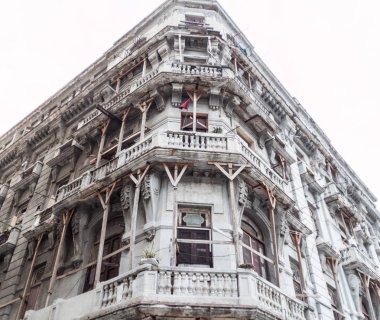 Eski Havana, Küba'da bina Dilipitated.