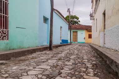 Sancti Spiritus, Küba'da Arnavut kaldırımlı sokak