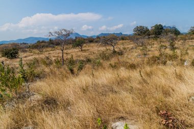 Manzara arka plan üzerinde Kuzeybatı Guatemala