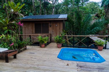 Görünümü bir jungle Lodge, Guatemala