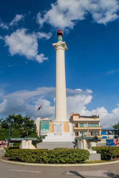 Säule Der Freiheit Auf Dem Plaza Marte Santiago Cuba Kuba — Stockfoto