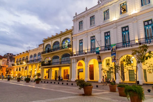 Habana Cuba Febrero 2016 Antiguos Edificios Coloniales Plaza Vieja Habana — Foto de Stock