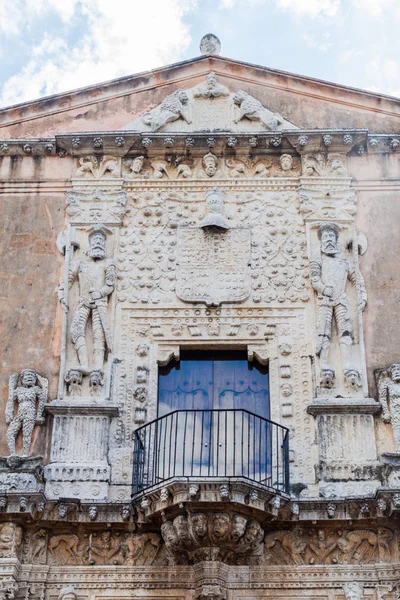 Decoración Casa Montejo Mérida México Conquistadores Triunfantes Que Permanecen Las — Foto de Stock