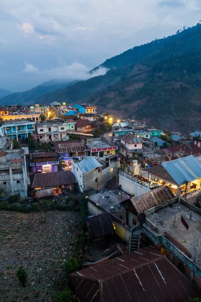 San Mateo Ixtatan Town, Guatemala havadan görünümü