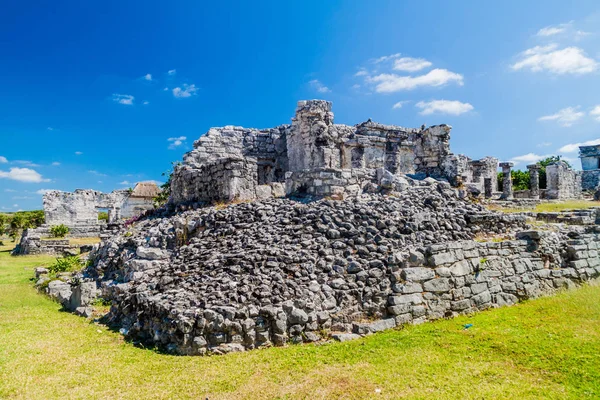Ruinas Antigua Ciudad Maya Tulum México — Foto de Stock