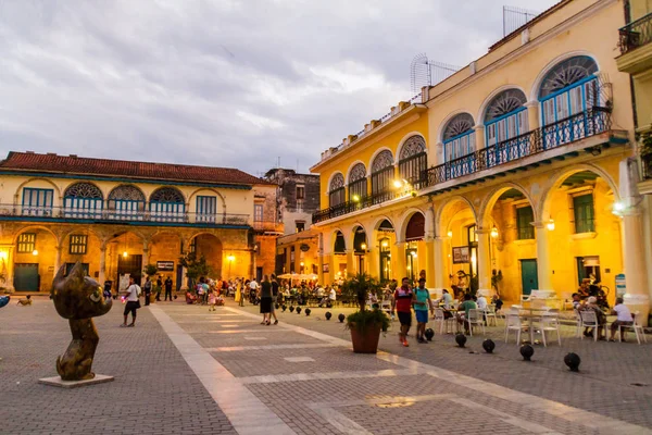 Havana Cuba Feb 2016 Old Colonial Buildings Plaza Vieja Square — Stock Photo, Image