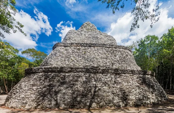 Świątynia Obrazów Ruin Miasta Majów Coba Meksyk — Zdjęcie stockowe