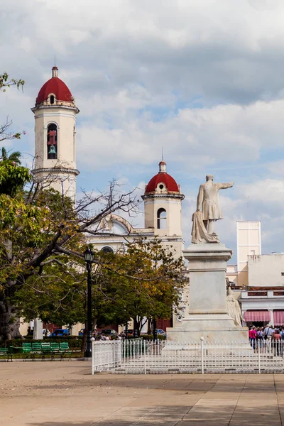 Cienfuegos Kuba Února 2016 Jose Marti Socha Náměstí Parque Jose — Stock fotografie