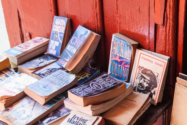 Santiago Cuba Cuba Ene 2016 Libros Librería Escalera Calle Heredia — Foto de Stock