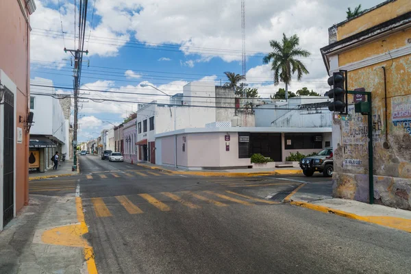 Merida, Meksika - 27 Şubat, 2016:View sokakların Merida, Meksika.