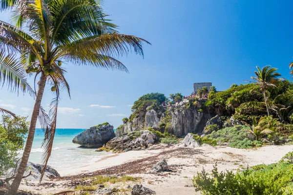 Harabeleri antik Maya kentin Tulum, Meksika