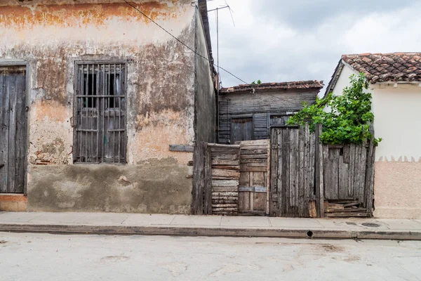 Casas Dilipitadas Pueblo Gibara Cuba — Foto de Stock