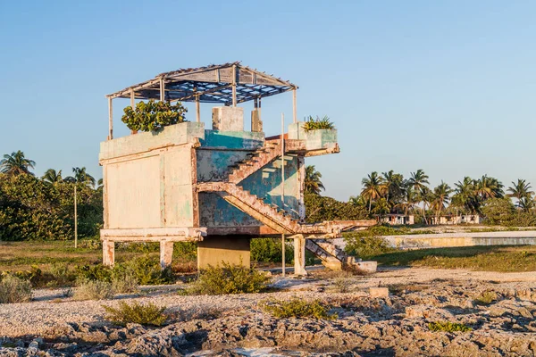 Edificio Dilapidado Una Playa Pueblo Playa Girón Cuba — Foto de Stock