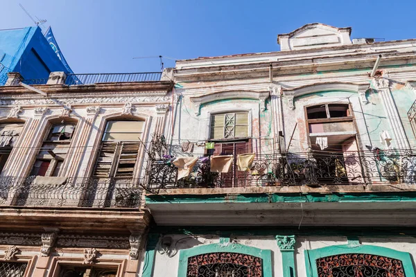 Baufälliges Haus Havana Centro Viertel Havana Cub — Stockfoto