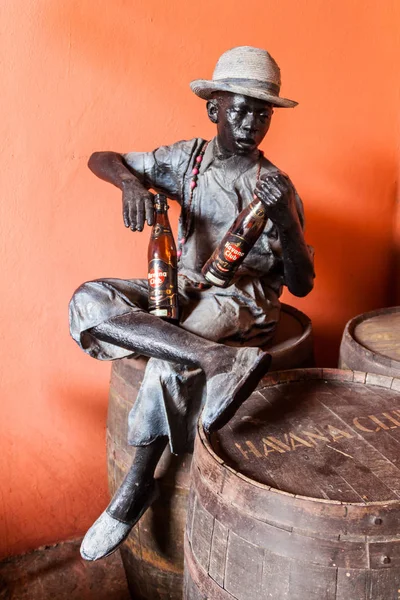 Havana Cuba Feb 2016 Statua Tema Rom Museo Del Ron — Foto Stock
