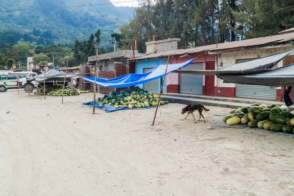 Barillas Guatemala Marzo 2016 Bancarella Con Nella Città Barillas — Foto Stock