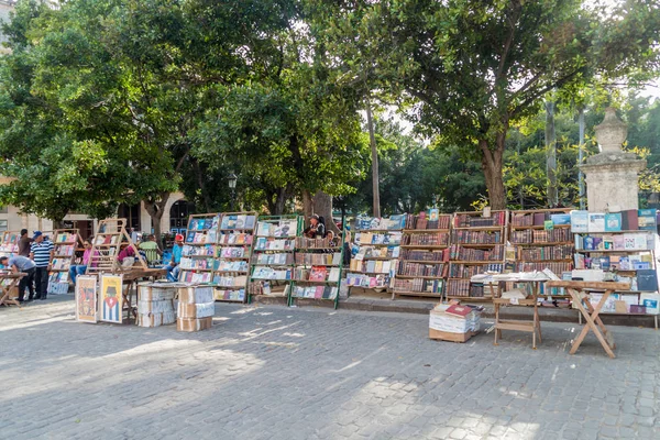 Havana Cuba Feb 2016 Souvenir Stalls Plaza Armas Square Havana — Stock Photo, Image