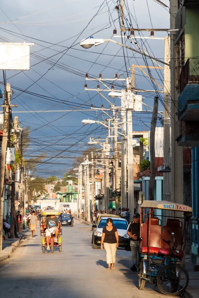 Bayamo Kuba Janus 2016 Fahrradtaxis Auf Der Straße Bayamo — Stockfoto