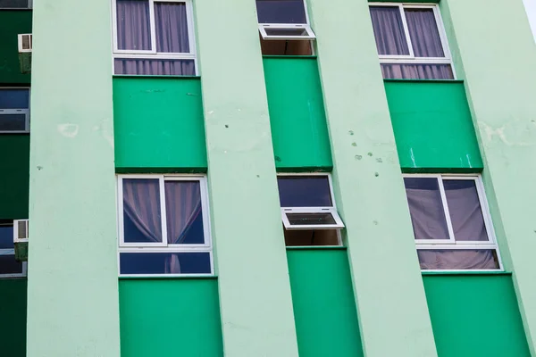 Santa Clara Cuba Feb 2016 Bullet Holes Hotel Santa Clara — Stock Photo, Image